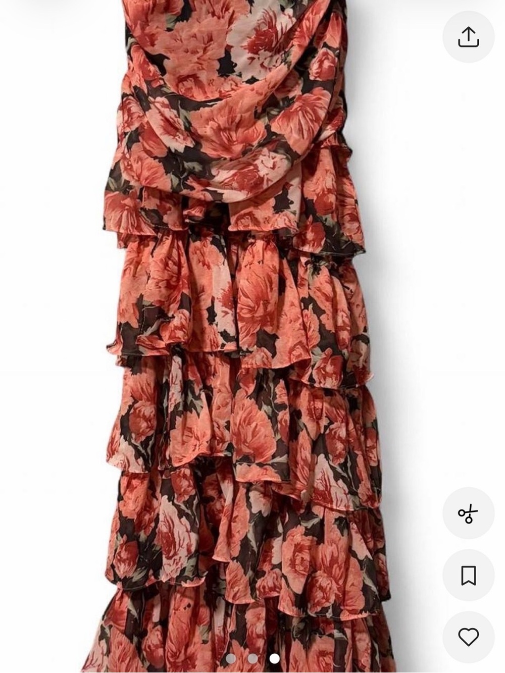 Floral Ruffle Maxi Dress - Picture 3 of 3